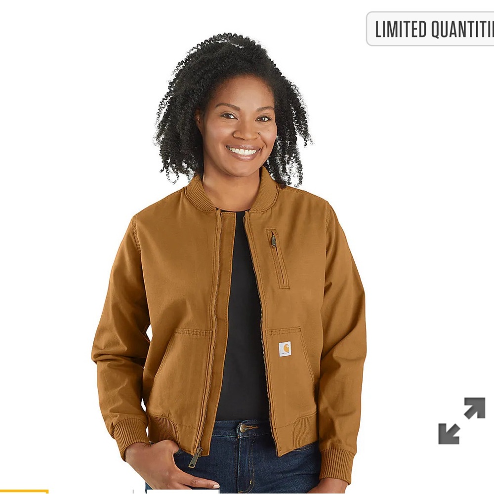 NWT. women’s carhartt bomber jacket